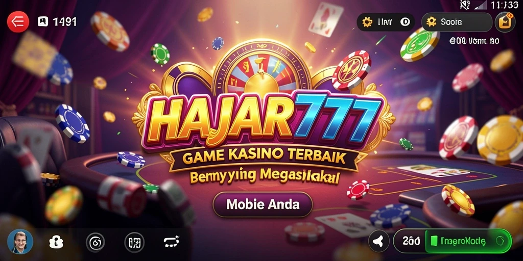 Tangkapan layar utama HAJAR777 menunjukkan gameplay Kasino yang seru dan mengasyikkan.