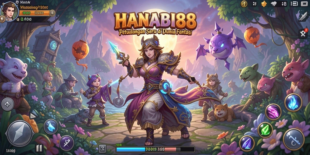 Screenshot HANABI88 menampilkan aksi petualangan yang mendebarkan.