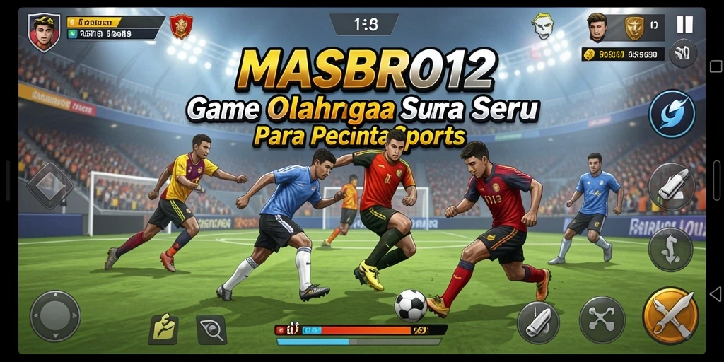 Tampilan gameplay seru dalam MASBRO12 dengan berbagai olahraga.