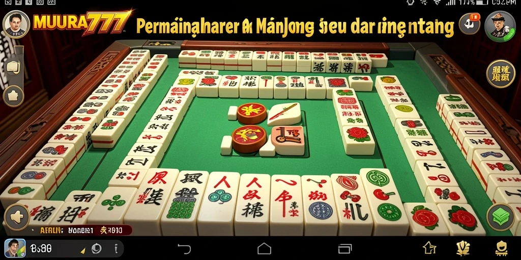 Screenshot gameplay MUARA777 menampilkan aksi seru permainan Mahjong.