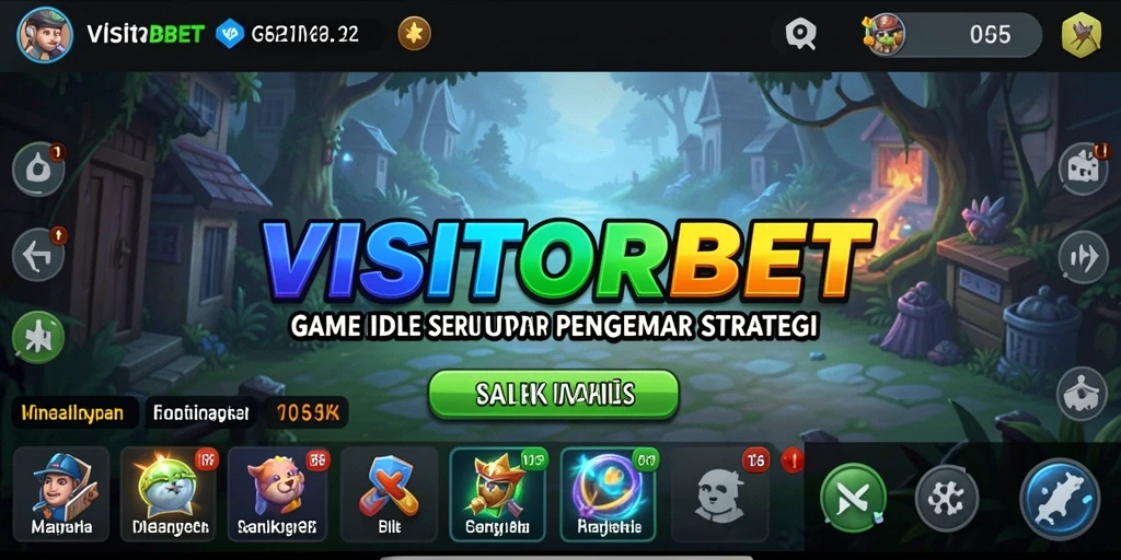 Screenshot gameplay <strong>VISITORBET</strong> yang menunjukkan aktivitas Idle yang seru.